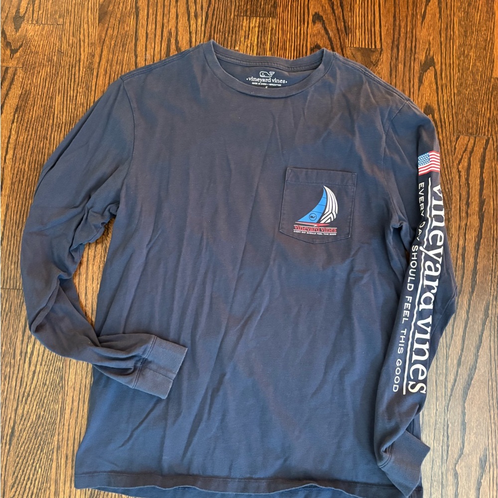 Vineyard Vines Blue Long Sleeve Tee